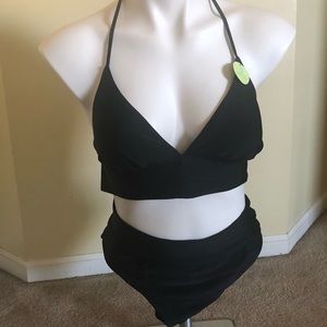 Black 2 Piece Bikini Set Forever 21 Large NEW!!!